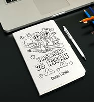 23 Nisan Tasarımlı Kişiye Defter Ve Kalem Seti