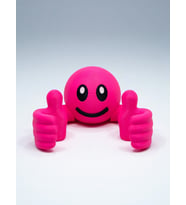 MYCRAFT3D Emoji Tasarımlı Çift El Telefon Standı & Masaüstü Tutucu Sarı