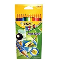 BİC KİDS WATERCOLOUR AQUACOLOUR KURU-SULU BOYA KALEM SETİ TAM BOY 12'Lİ(RENK)