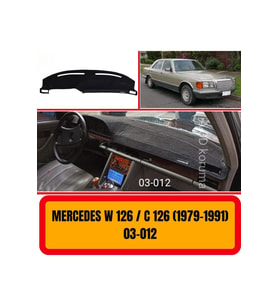 Mercedes -benz W126 /c126 1979-1991 Ön Gögüs Panel Torpido Koruma Koruyucu Kilifi Halisi Örtüsü