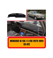 Mercedes -benz W126 /c126 1979-1991 Ön Gögüs Panel Torpido Koruma Koruyucu Kilifi Halisi Örtüsü