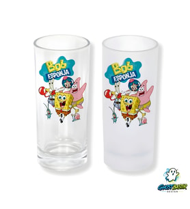 Sünger Bob Buzlu / Buzsuz Seçenekli Rakı Bardağı – 1 Adet Şık Sunum Bardağı 0226