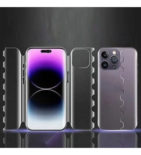 İphone Tüm Modeller için Uyumlu 360 Full Body Jelatin ve Hoparlör Toz Önleyici 