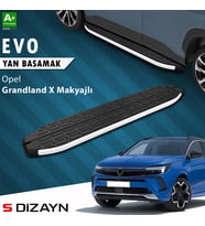S-Dizayn Opel Grandland X Makyajlı Hybrid Evo Aluminyum Yan Basamak 183 Cm 2021-2024 A+ Kalite