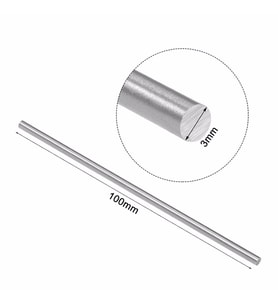 3mm x 100mm Metal Mil Çelik Çubuk Aks Oyuncak RC Araba Robot (10 adet)