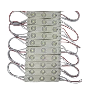 12 Volt 1.2 Watt 3 Lensli Beyaz 2835 SMD Led Modül IP65 10 Adet Modül