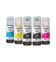 Epson 103 Ecotank L1250 4 Renk Mürekkep Takımı + 1 Siyah Mürekkep