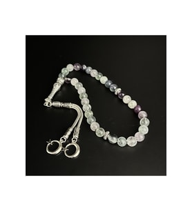 Florit 8mm 33lük Doğal Taş Tesbih (Yeşil)
