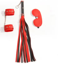 Hintohu Bondage Fetishset 3 Parça Deri fetişh Set