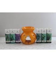 10 ml aromatik bitki yağı seti ve buhardanlık