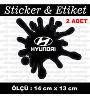 hyundai araba markası etiket sticker - 2 adet çıkartma araba motosiklet kask atv tablet pc buzdolabı otomobil bilgisayar uyumlu