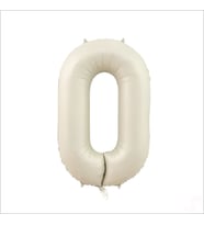 0 Yaş Rakam Krem Folyo Balon - 76 cm