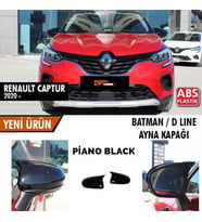 RENAULT CAPTUR 2020- BATMAN AYNA KAPAĞI (Siyah - Beyaz)