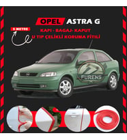 Opel Astra G Oto Araç Kapı Koruma Fitili 5metre Parlak Kırmızı Renk