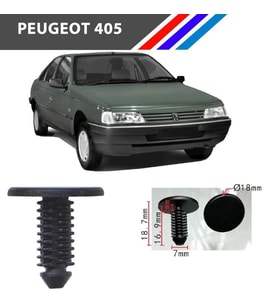 Peugeot 405 Davlumbaz Döşeme Çok Amaçlı Klips 50 Adetli Paket