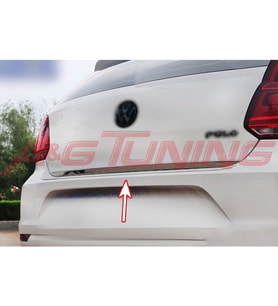 Volkswagen Polo 6R Krom Bagaj Alt Çıta Formlu 2009 2017 Paslanmaz Çelik