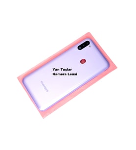 Tkgz Samsung Galaxy M11 KASA Arka Pil Batarya Kapağı Mor