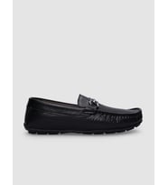 %100 Hakiki Deri Siyah Tokalı Erkek Loafer
