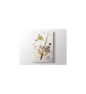 Wassily Kandinsky - Delicate Tension Tablo - 106147 - 50x70 Cm