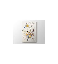 Wassily Kandinsky - Delicate Tension Tablo - 106147 - 50x70 Cm