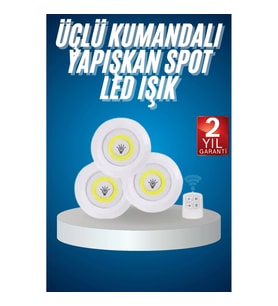 Mey İthalat® Kablosuz Pilli Işıldak Masa Lambası Mutfak Tezgah Altı Banyo Dolabı Dolap İçi