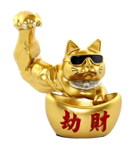 Japon Maneki Neko Şanslı Kedi Figürü Reçine No.1 30x30cm