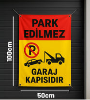 BK Gift Park Edilmez Tasarımlı Pankart Branda(100x50), Garaj Kapısı Branda