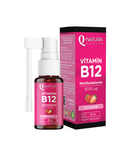 Q Natura Series Vitamin B12 10 ml Dilaltı Sprey (çilekli)