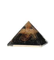 Siyah Turmalin Doğal Taş Organit Piramit - 6cm (Karışık)