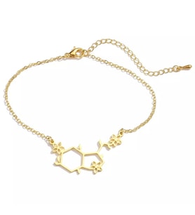 Has Altın Kaplama  Çiçekli Serotonin Hormon Gümüş Bileklik 925K