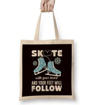Ice Skate Queen Ice Figure Skater Winter Sports Ice Skates Bez Çanta Uzun Saplı