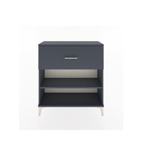 Arges Şifonyer Tek Raflı Tek Çekmeceli 88x30x96 Antrasit-Antrasit
