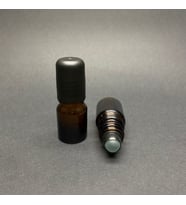 3 ml Amber Cam Roll-on Şişe  , Cam Esans Şişesi , 3cc Cam Bilyeli Şişe x 6 Adet (Kahverengi)