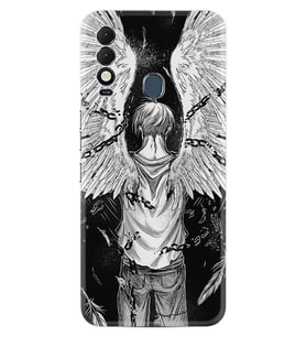 Tecno Spark 8T Kılıf Resimli Desenli Silikon Platinium Series Angel 1883