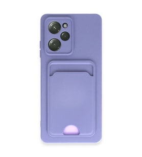 Xiaomi Poco X5 Pro 5g Kılıf Kelvin Kartvizitli Silikon - Lila