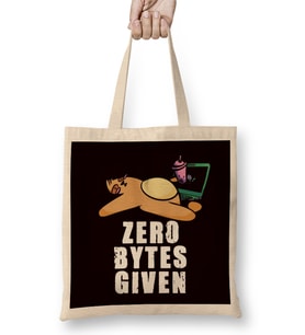 Zero Bytes Given Sloth Computer Science Programming Software Bez Çanta Uzun Saplı