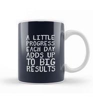 A Little Progress Each Day Adds Up Gym Inspiratio Kupa Bardak Porselen