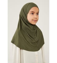 Lavender Pratik Çocuk Eşarp Haki CPX0303