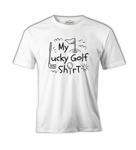 Lucky Golf Tshirt Beyaz Erkek Tshirt