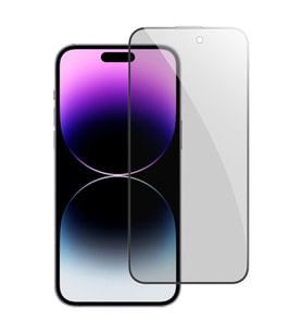 Ally iPhone 15 Pro Privacy Hayalet Full Koruma Tempered Cam Ekran Koruyucu (Siyah)