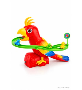 Işıklı ve Müzikli Kaydıraklı Papağan Oyuncak Seti Merdiven Çıkan Eğitici Hareketli Oyun Seti