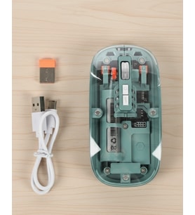 Şeffaf Tasarımlı Bluetooth Kablosuz Mouse Pilli Kullanım