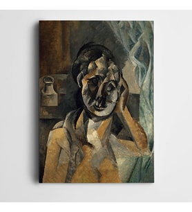 Pablo Picasso Hardal Kaplı Figür Kanvas Tablo