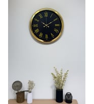 Noble Gold Black 40 Cm Metal Duvar Saati