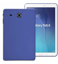 Samsung Galaxy Tab E SM T560 Uyumlu Rubber Yıkanabilir Silikon Kılıf (Mavi)