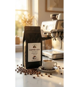 COFFEE LOC Espresso Premium Güney Amerika Çekirdekleriyle Hazırlanmış Blend Çekirdek Kahve - 1000 gr