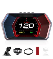 Ally P17 HUD OBD2 &amp; GPS Çift Sistemli Araç Bilgisayarı Dijital Kilometre Su - SSSSSS3335-6