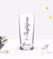 BK Gift Kişiye Özel Renkli Baskılı Sağlığına Tasarımlı Rakı Bardağı-1 (Beyaz)