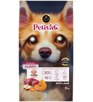 Petiva Kuzulu Yavru Köpek Maması 3 Kg (Beyaz)