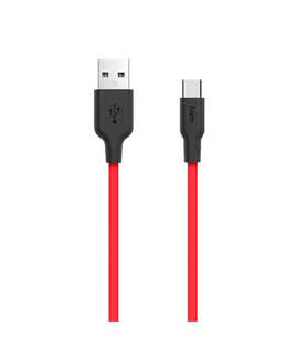 HOCO X21 USB to Type-C 3A Silikon Hızlı Şarj ve Data Kablosu-(5775) - HPSBYI7189-5093